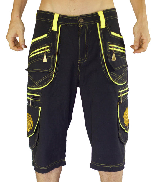 Goa Pant clamdiggers many pockets made after order fully customizable with flower of life embroidery