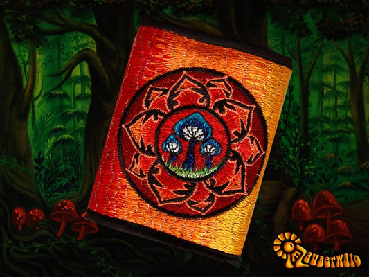 Magic Mushroom moneypocket psychedelic wallet goa trance billfold