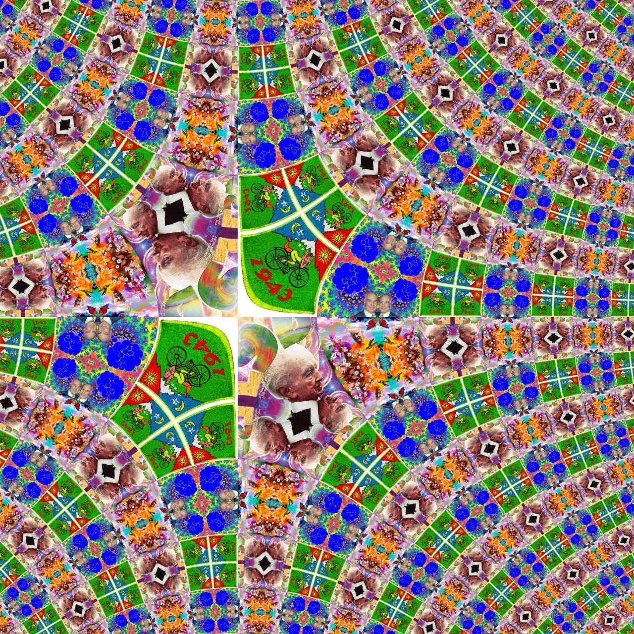 Psychedelic Bicycle Day Albert Hofmann LSD embroidery Patch Hippie Timothy Leary Consciousness expansion Psytrance Goatrance Therapy Healing